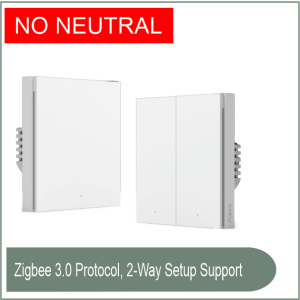 AQARA Smart Wall Switch H1 (No Neutral, Single Rocker)