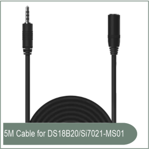 AL560 Cable Sensor Extention Cable 5-Meter Black 2.5 mm audio jack