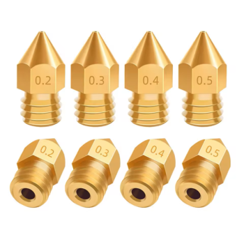 E3D Mixed Color Brass Nozzle 1.75/0.2