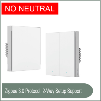 AQARA Smart Wall Switch H1 (No Neutral, Single Rocker)