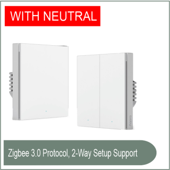 AQARA Smart Wall Switch H1 (With Neutral, Double Rocker)