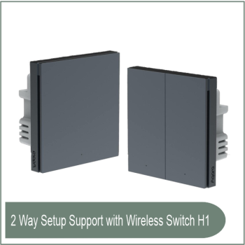 AQARA Smart Wall Switch H1 (With Neutral, Double Rocker) Grey version