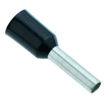 Black 1.5MM SING INS Ferrules - Bootlace (50 Pcs)