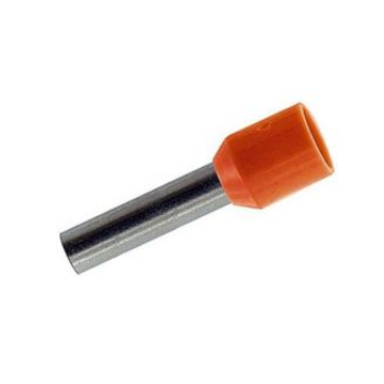 Orange 4.0MM SING INS Ferrules - Bootlace ( 50 Pcs)