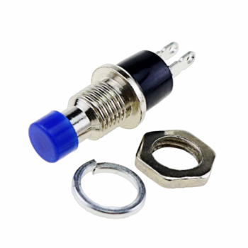 Push button switch PBS-110  Blue Press Through