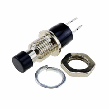 Push button switch PBS-110 Black Press Through