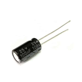 Electrolytic Capacitor 100uF 25 V (10 Pcs)