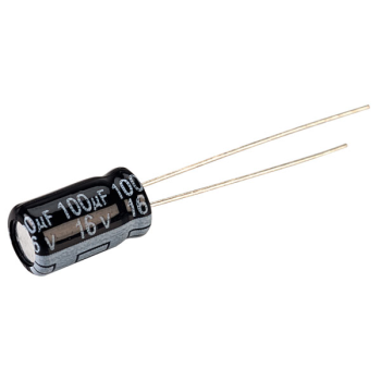 Electrolytic Capacitor 100uF 16 V (10 Pcs)