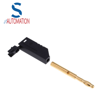 Hirschman Black Male banana plug Screw 1kv 1 pin