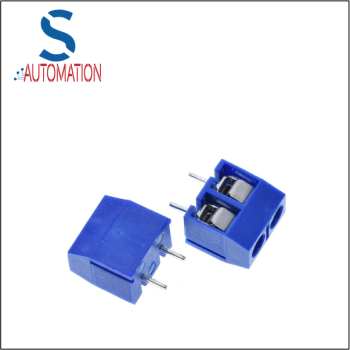 5.08-301-2P Screw Terminal Block Connector 5mm Pitch 2 Way Blue