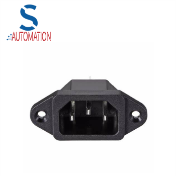 C14 Panel Mount IEC Plug Male 10A 250V 