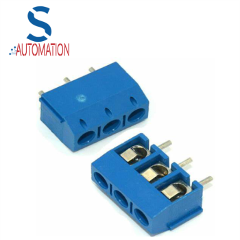 5.08-301-2P Screw Terminal Block Connector 5mm Pitch 3 Way Blue