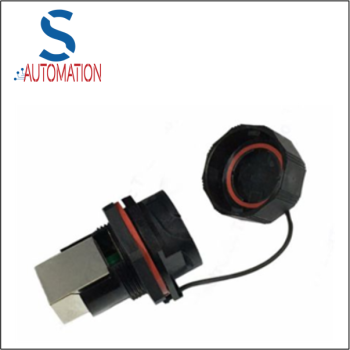 RJ45 PANEL MOUNT SOCKET IP67 WITH SCREW ON COVER 8 WAY
