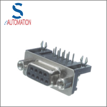 D-Sub 9 Way Female Right Angle Through Hole Filtered PCB D-Sub Connector Plug, 2.77mm Pitch