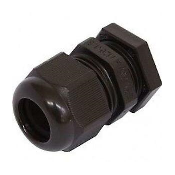 PG25 30mm PVC Compression Gland Black