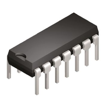 SN7400N QUAD 2 INPUT NAND LOGIC GATE 4.75 - 5.25V 14 PIN PDIP