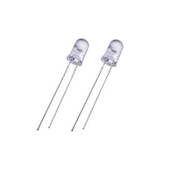 LED 5mm flat Round Top super White