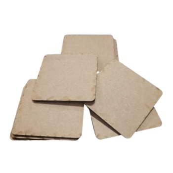 10 Pcs Blank Wooden Squares For Crafts 3mm