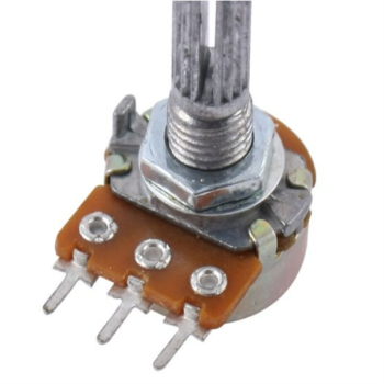 2Kohm 3-pin single turn carbon linear PCB Potentiometer