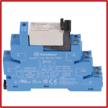 Finder Relay, 8A 2CO 38SER Relay Int/Face 24VDC