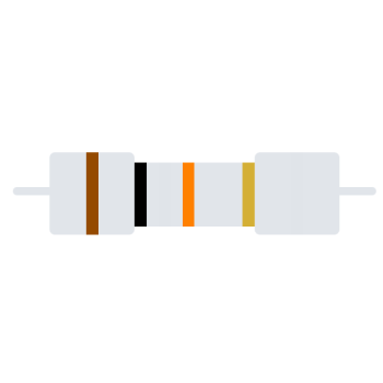 Carbon-Resistor 1/4W 5%  CR25-10K 