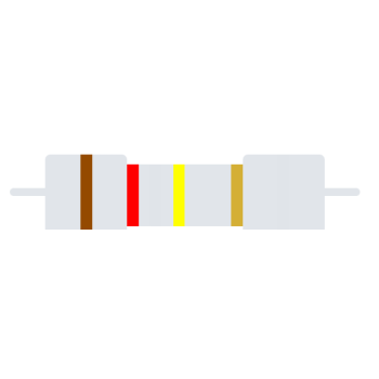 120kΩ Carbon-Resistor 1/4 W 5%