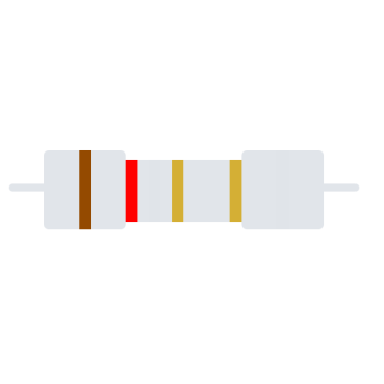 Carbon-Resistor 1/4 W 5% 1E2