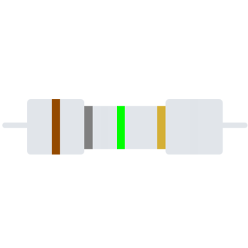Carbon-Resistor 1/4 W 5% 1M8