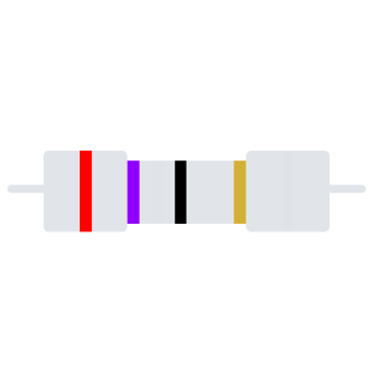 Carbon-Resistor 1/4W 5% 27E