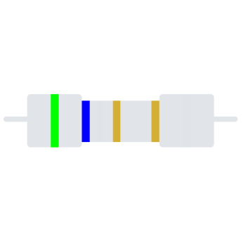 Carbon-Resistor 1/4W 5% 5E6