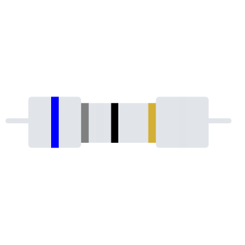 Carbon-Resistor 1/4W 5% 68E