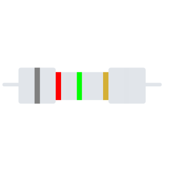 Carbon-Resistor1/4W 5% 8M2