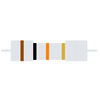 Carbon-Resistor 1/2W 5% 10K