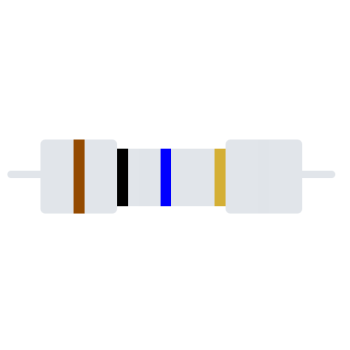 Carbon-Resistor 1/2W 5% 10M