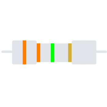 Carbon-Resistor 1/2 W 5% 3M3