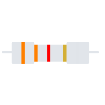 Wire Wound Resistor 5W 5%  3K3