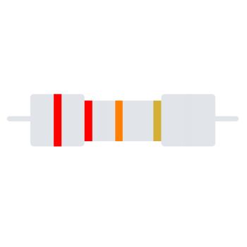 Carbon-Resistor 1/4W 5% CR25-22K
