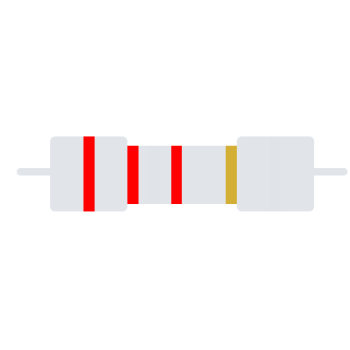 Carbon-Resistor 1/4W 5% CR25-2K2