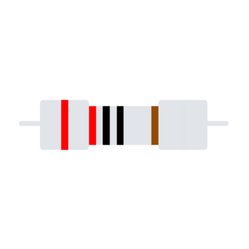 CR25 220 ohm 1% Resistor 1/4 W (10 Pcs)