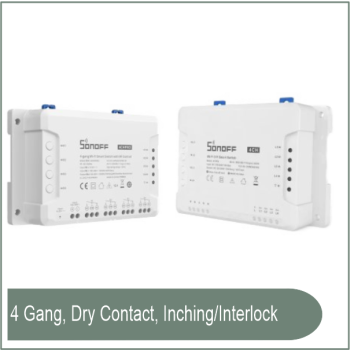 4CHPROR3 4-Gang Wi-Fi Smart Switch With RF Control
