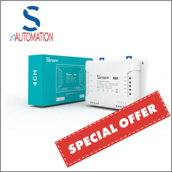 Sonoff 4CHR3 4 gang Wi-Fi smart switch (Special deal)