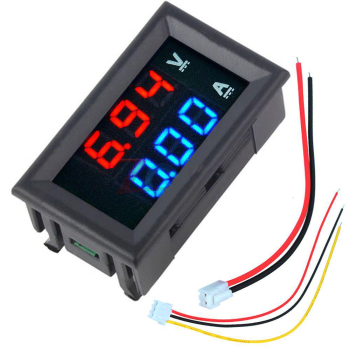 Digital Voltmeter Ammeter DC 100 V 10A Tester Blue & Red Led Display