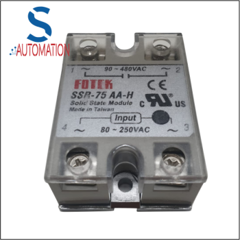 FOTEK SSR-75AA-H Solid State Relay 75A 90-480VAC With Cover