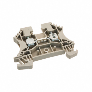 Terminal Block Connector 2 Position Feed Through Beige 10-26 AWG