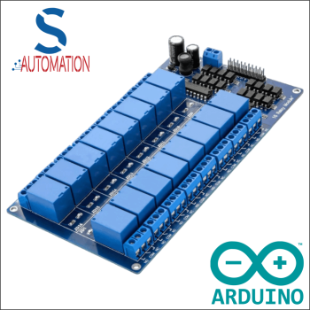 Arduino 12V 16 way relay module optocoupler isolation low level trigger