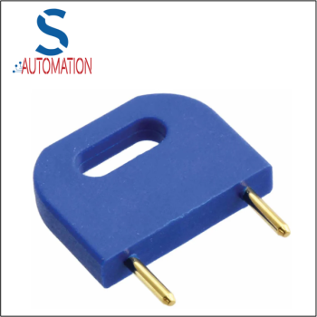 HARWIN Shorting Link Male Straight Blue Closed Top 2 Way 1 Row 10.16mm Pitch