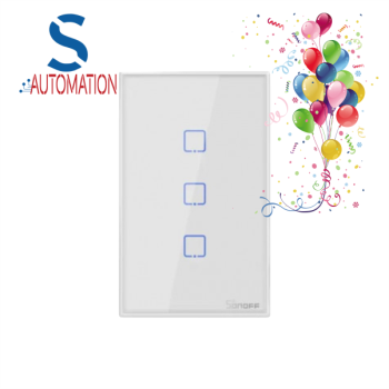 TX T2EU3C-RF wall panel sticky 433MHZ Wireless RF Remote 3 gang